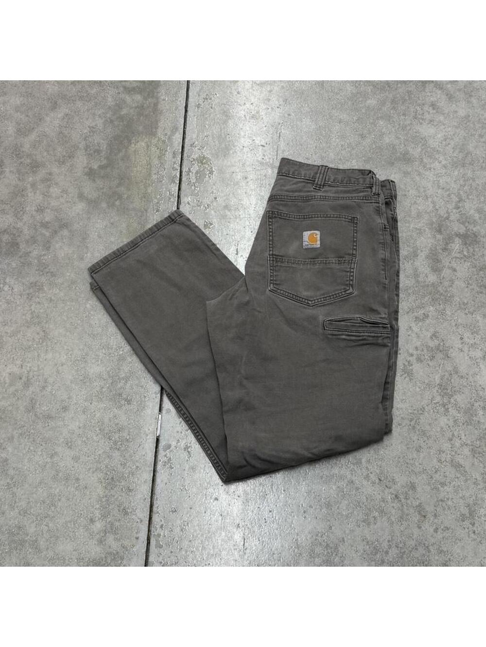 vintage carhartt faded brown relaxed baggy fit cargo pants size 33 x 32